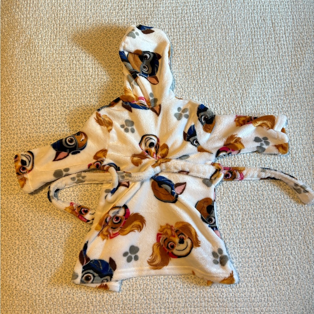 Paw Patrol Fuzzy Multicolor Kids' Robe - Picture 4 of 4
